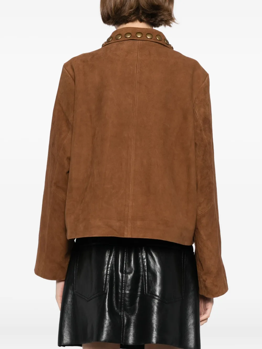 Cynthia Rowley Suède jack met studs Bruin