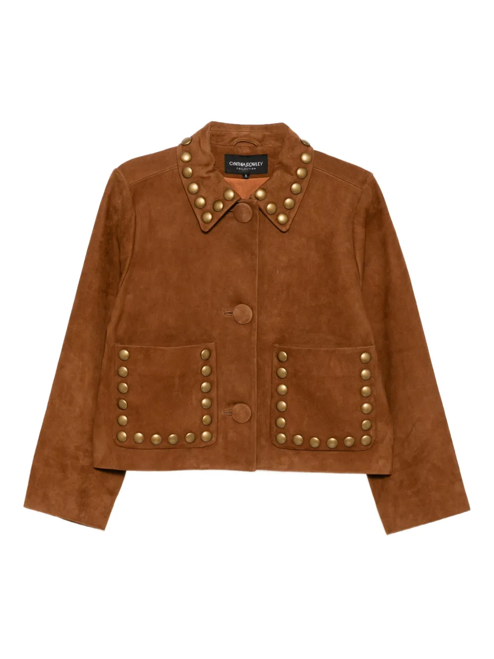 Cynthia Rowley Giacca con borchie - Marrone