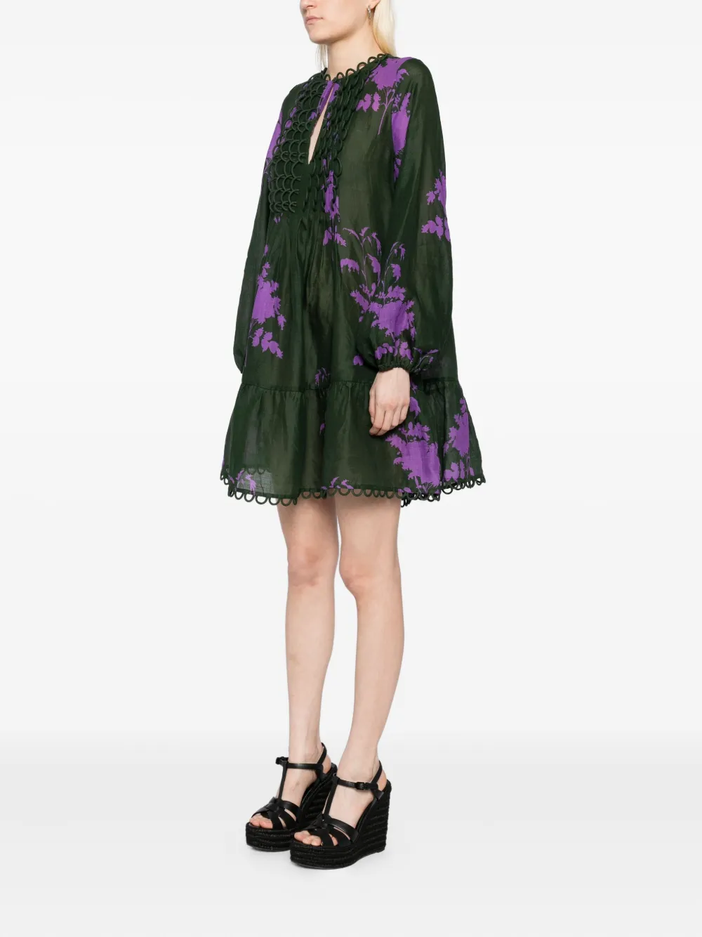 Cynthia Rowley Sorrento jurk Groen