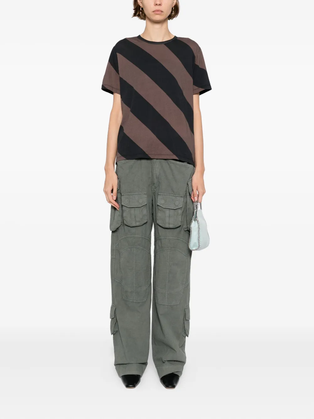 Cynthia Rowley playera de algodón con motivo diagonal | Playeras y jerséis | Image 2