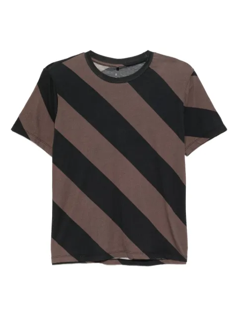 Cynthia Rowley diagonal-stripe cotton T-shirt