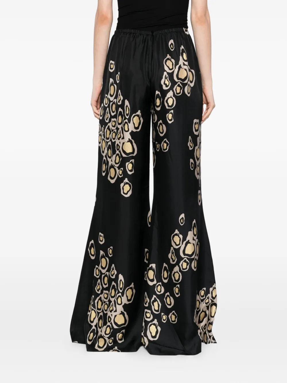 Cynthia Rowley Amalfi Flared Trousers In Black