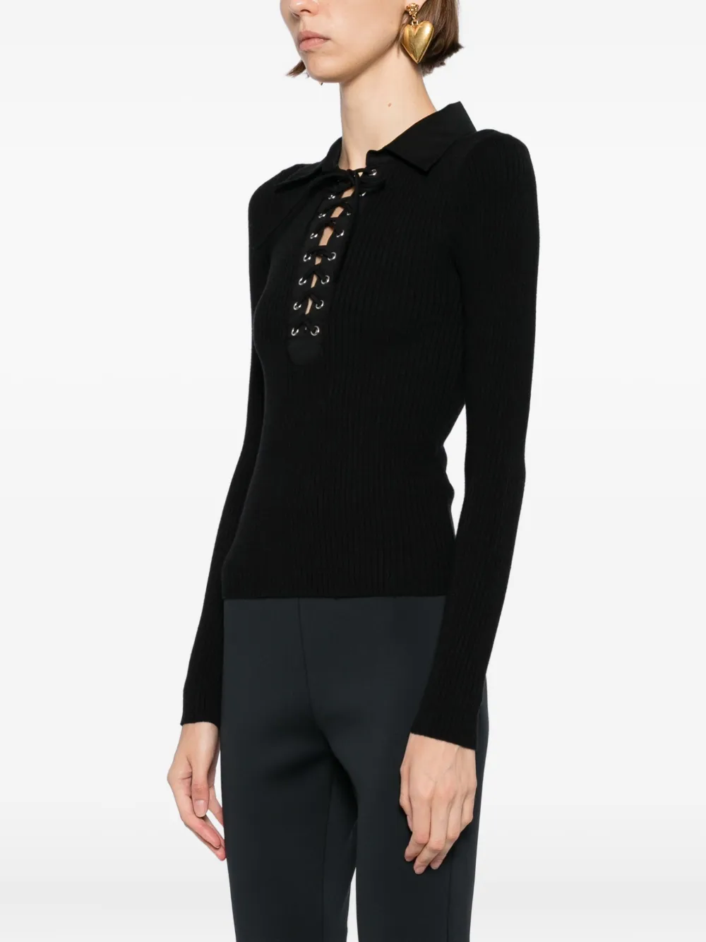 Cynthia Rowley UES gebreide top Zwart