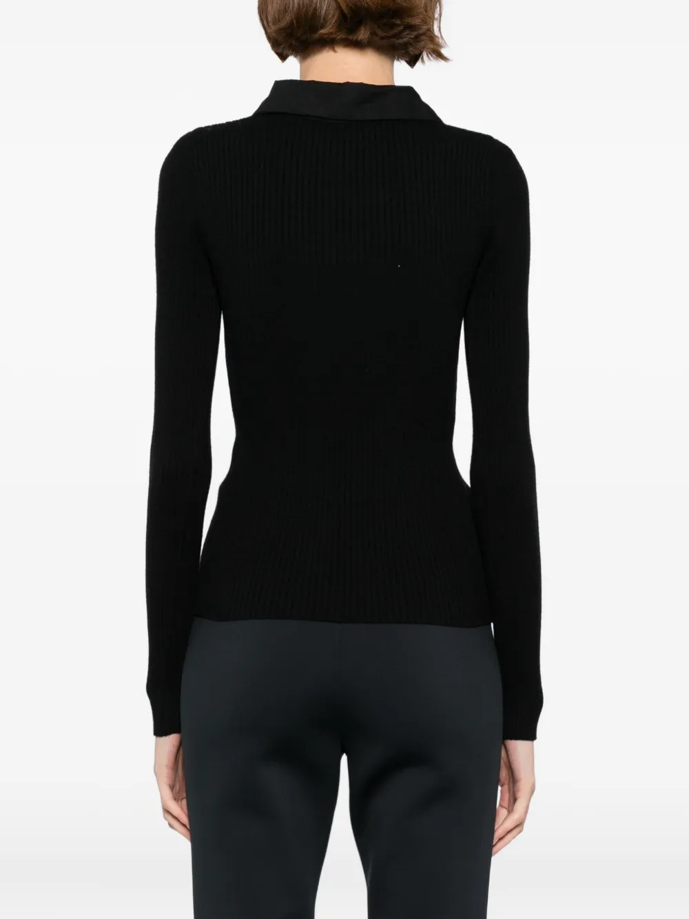 Cynthia Rowley UES gebreide top Zwart