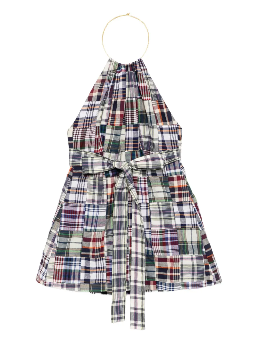 Cynthia Rowley Marisol Madras checked dress | Blue | Image 1