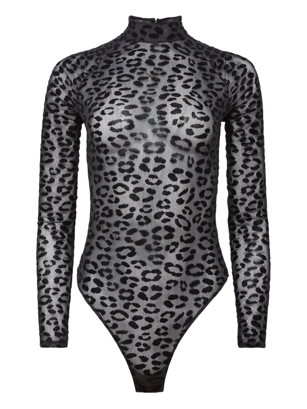 Fleur Du Mal Body leopardato - Nero