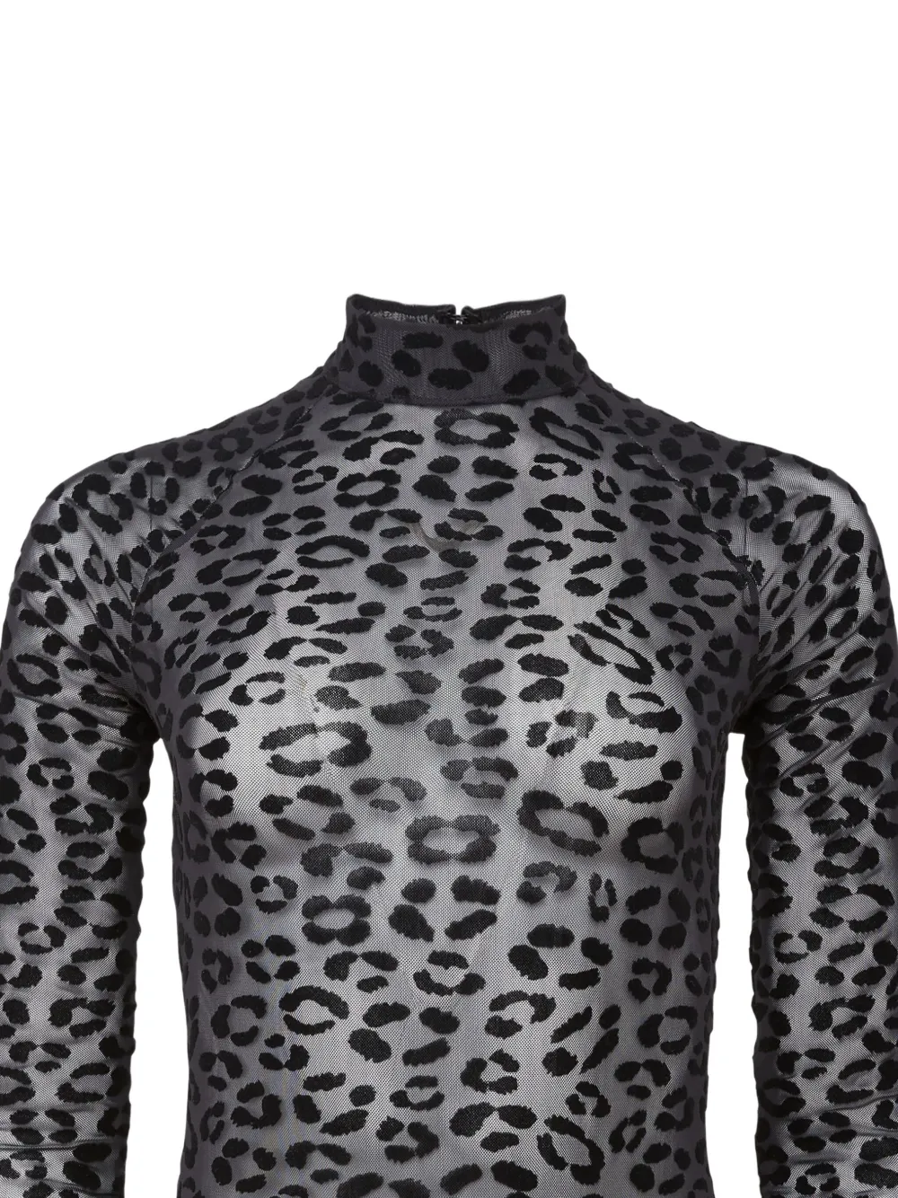 Fleur Du Mal Body met luipaardprint Zwart