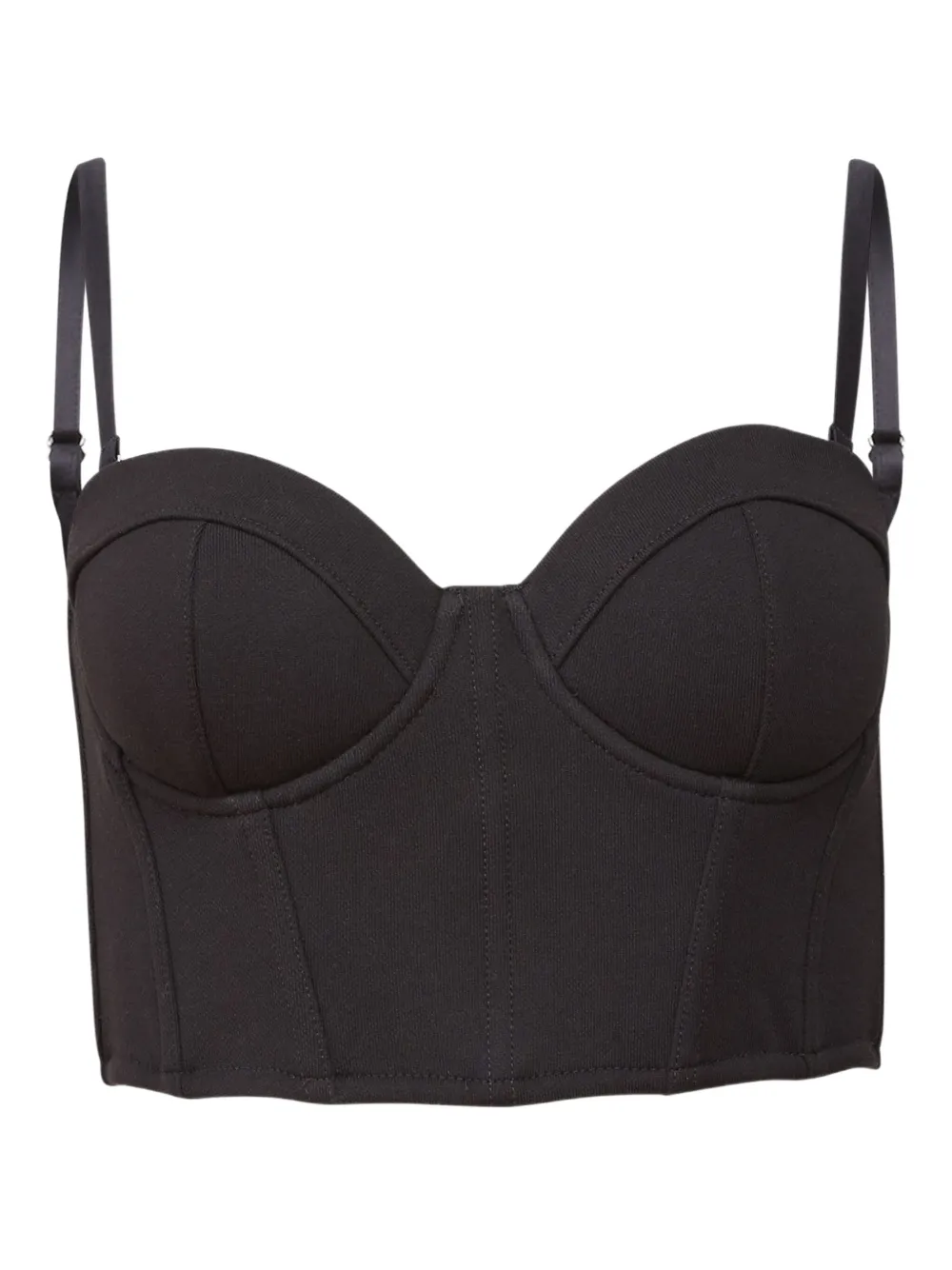 Fleur Du Mal Hamptons bustier top | Black | Image 1