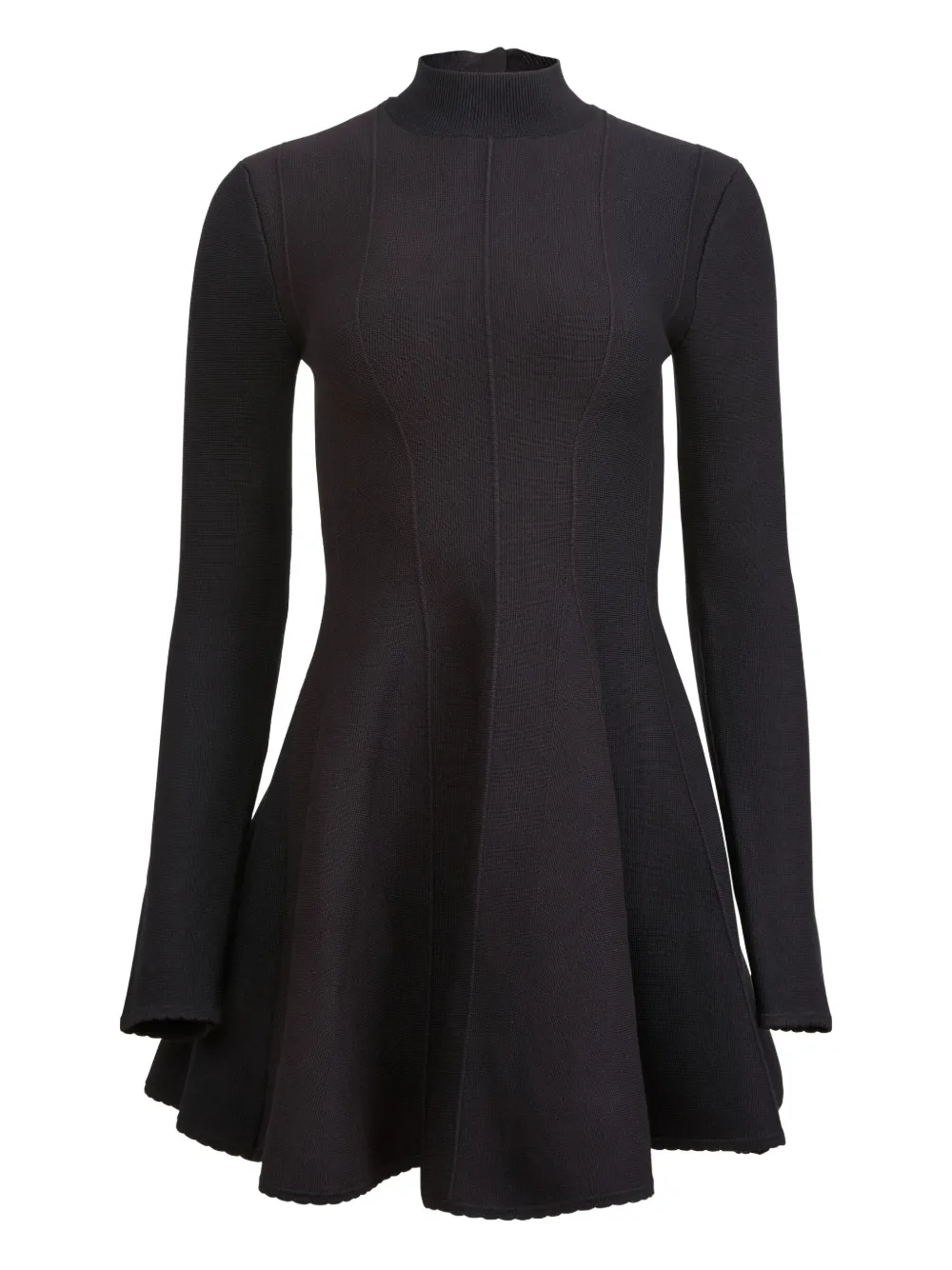 Fleur Du Mal long-sleeve flared dress | Grey | Image 1
