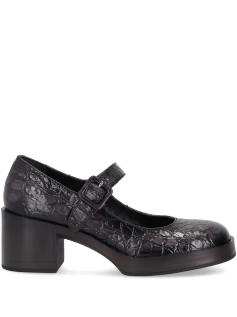 LA ROSE Cristin Mercedes reptile-effect pumps