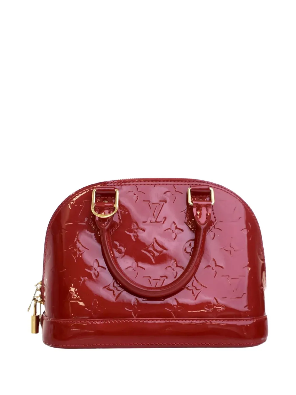 Louis Vuitton Pre-Owned 2013 Monogram Vernis Alma BB satchel - レッド Louis Vuitton Pre-Owned 2013 Monogram Vernis Alma BB satchel - レッド
