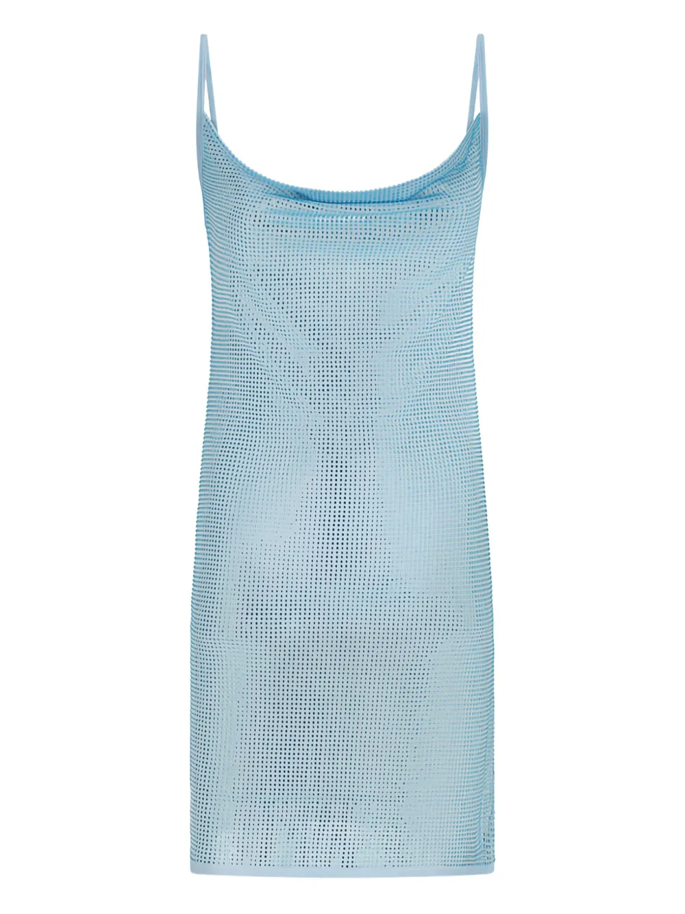 David Koma Mini-jurk met col en stras Blauw