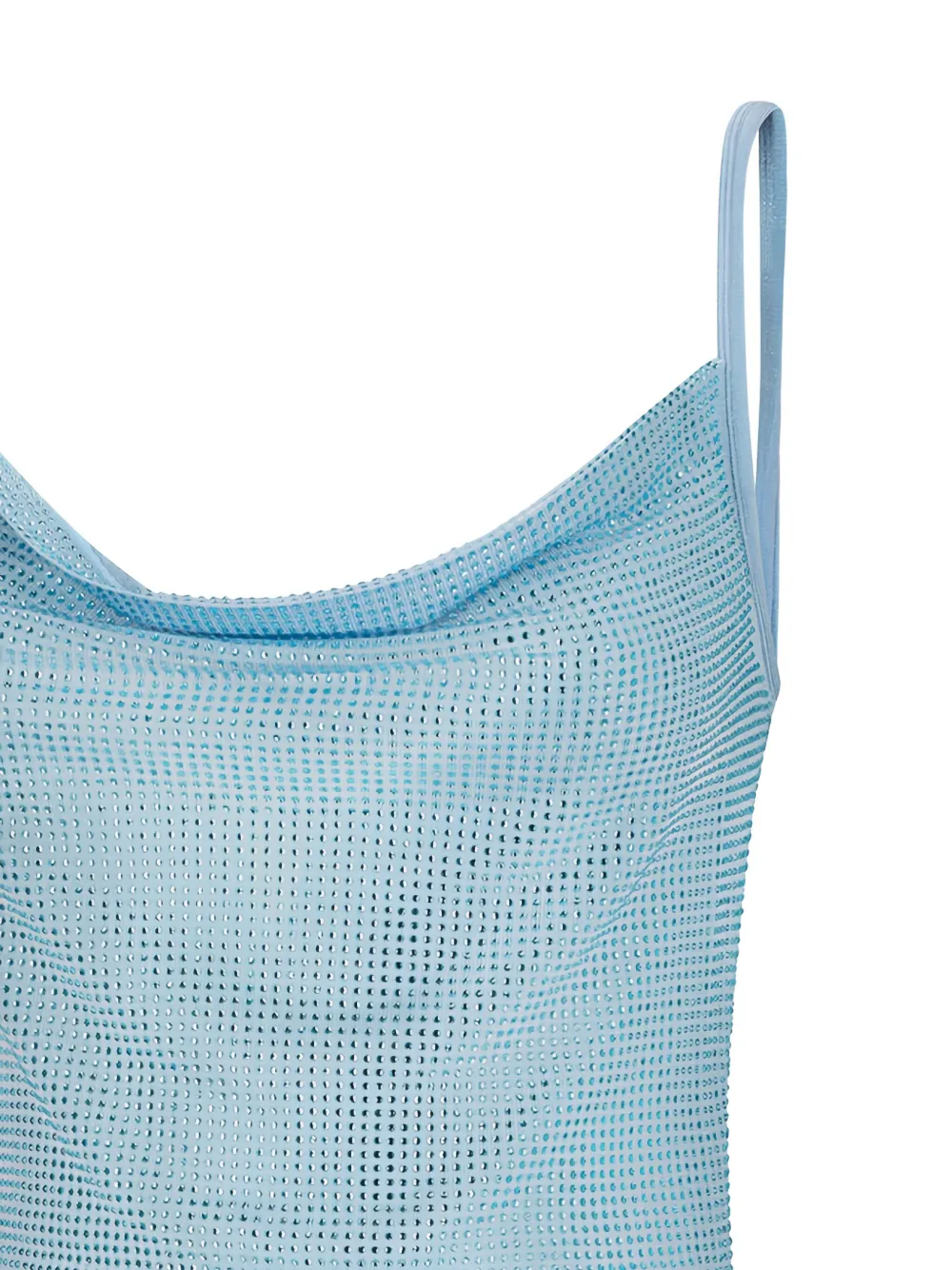 David Koma Mini-jurk met col en stras Blauw