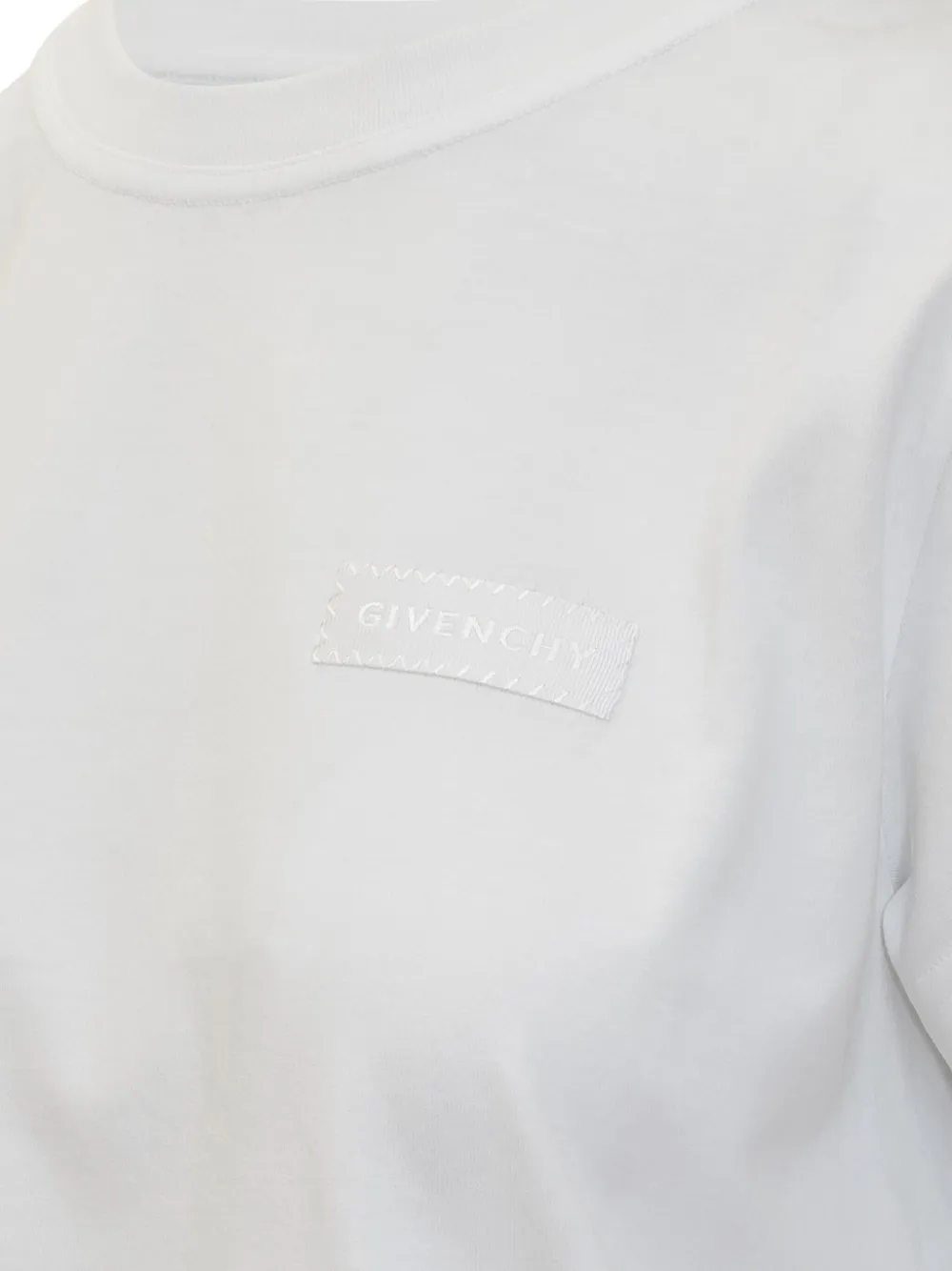 Givenchy T-shirt met geborduurd logo Wit