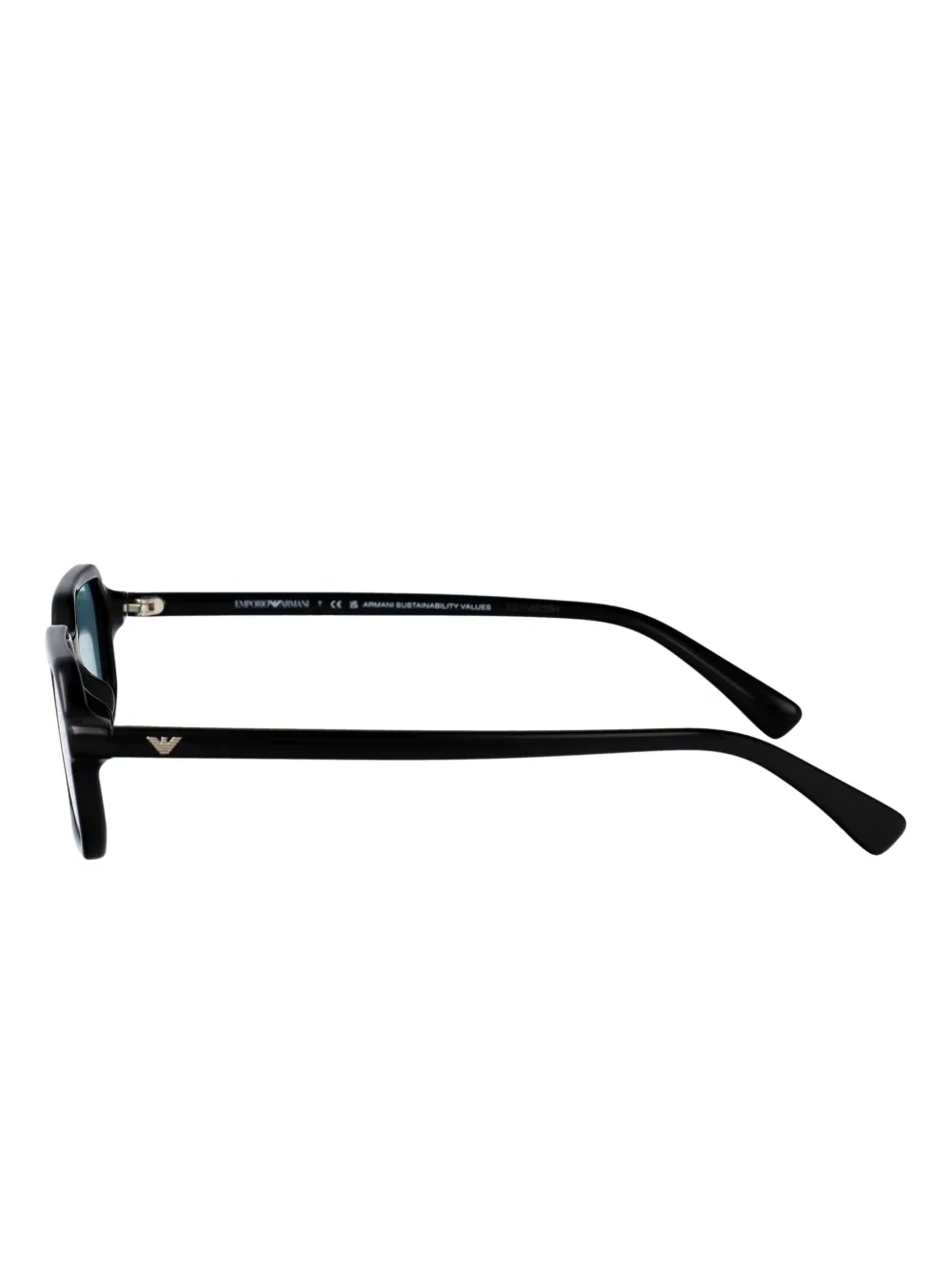 Emporio Armani rectangle-frame sunglasses Zwart