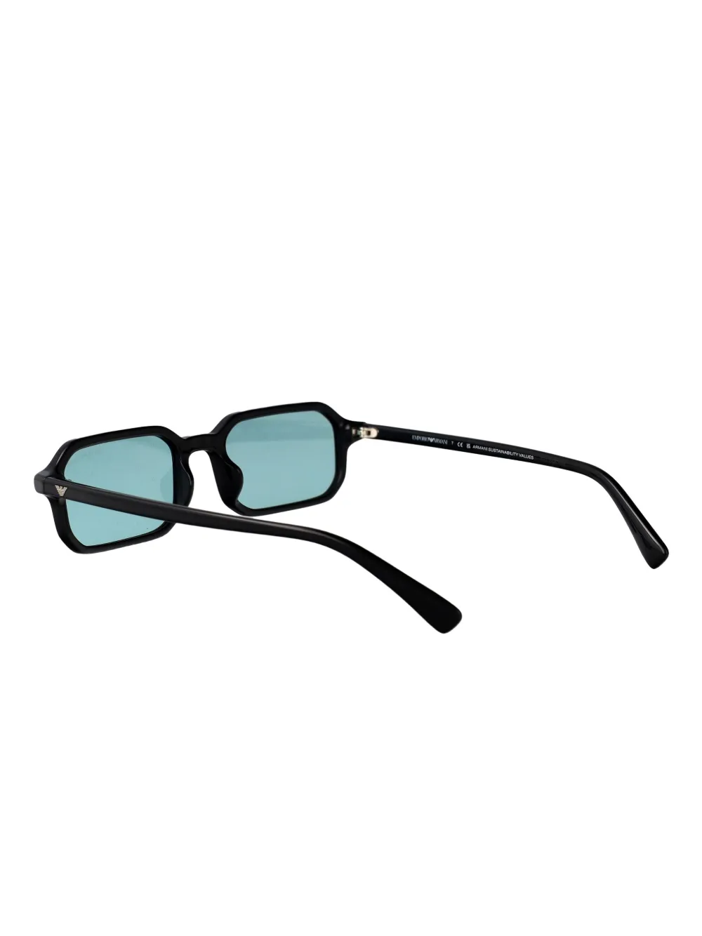 Emporio Armani rectangle-frame sunglasses Zwart