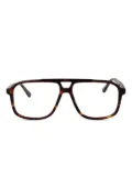 Calvin Klein tortoiseshell-pattern glasses - Brown