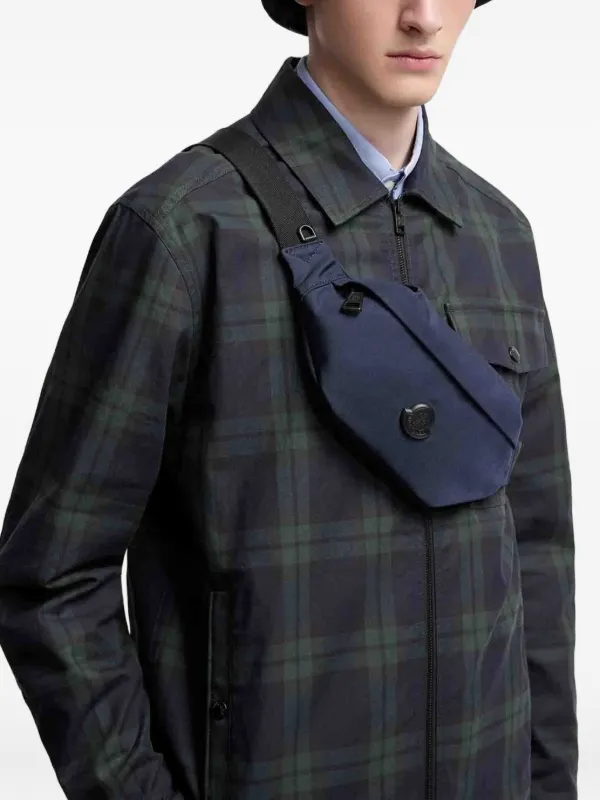 Moncler Small Durance logo-plaque Belt Bag | Blue | FARFETCH