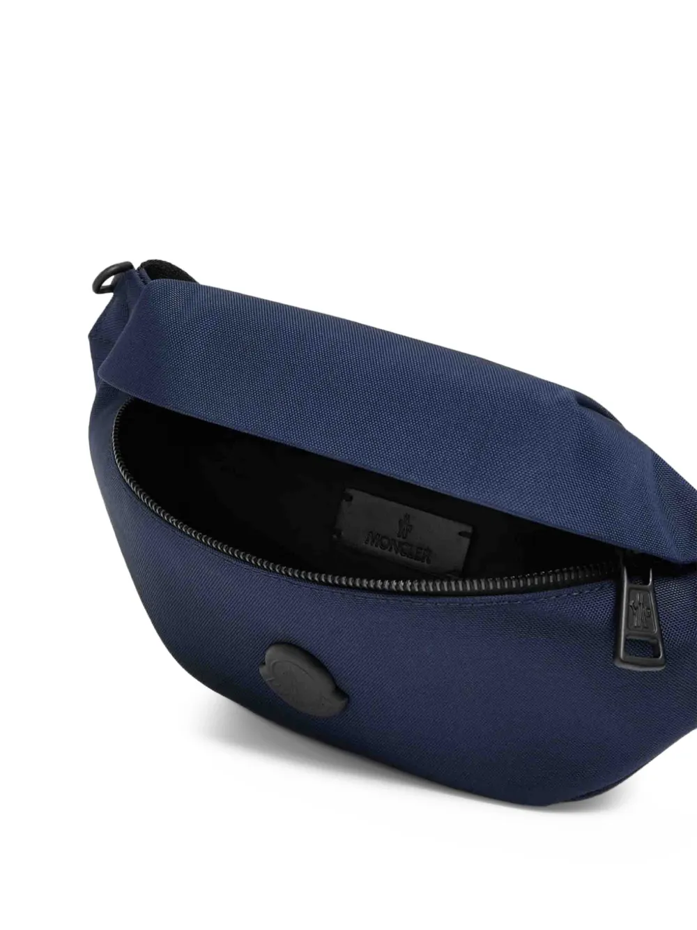 Moncler Durance kleine heuptas met logoplakkaat Blauw