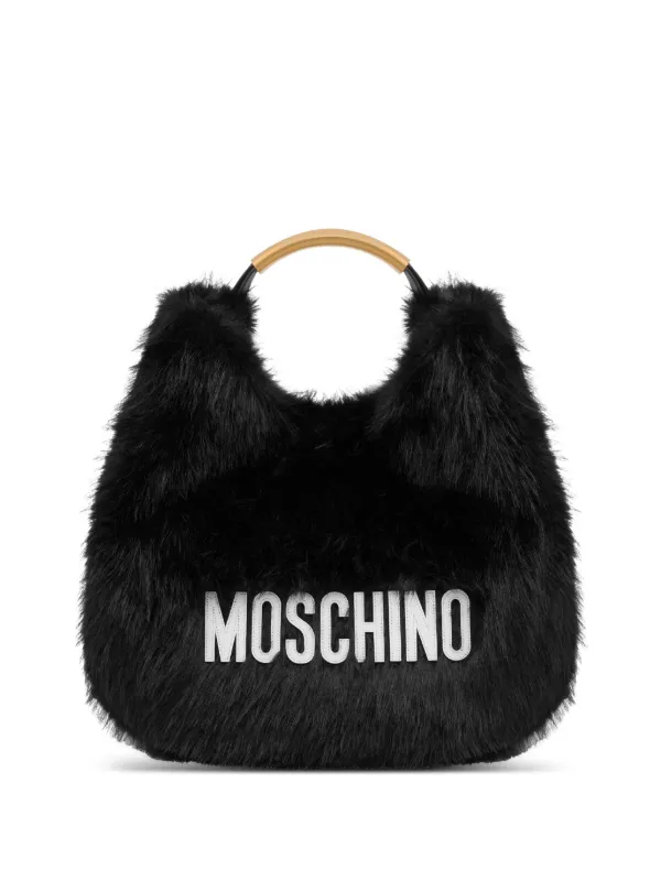☆最終SALE☆ MOSCHINO ブラックベルベットバッグ Moschino Bolsa Tote Com Pelos | Preto | FARFETCH BR