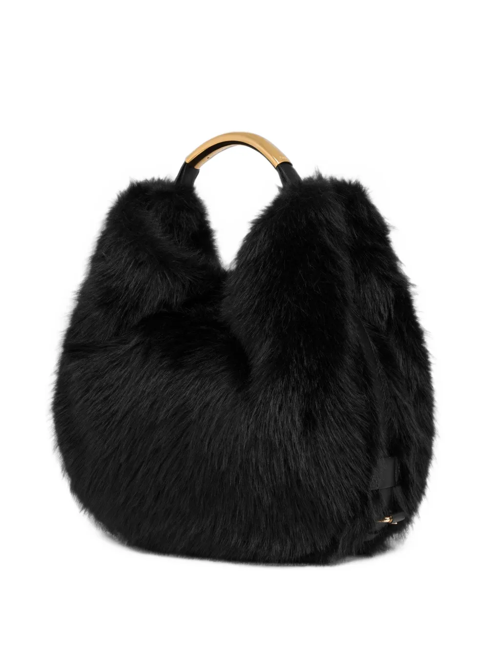 Moschino Shopper van imitatiebont Zwart