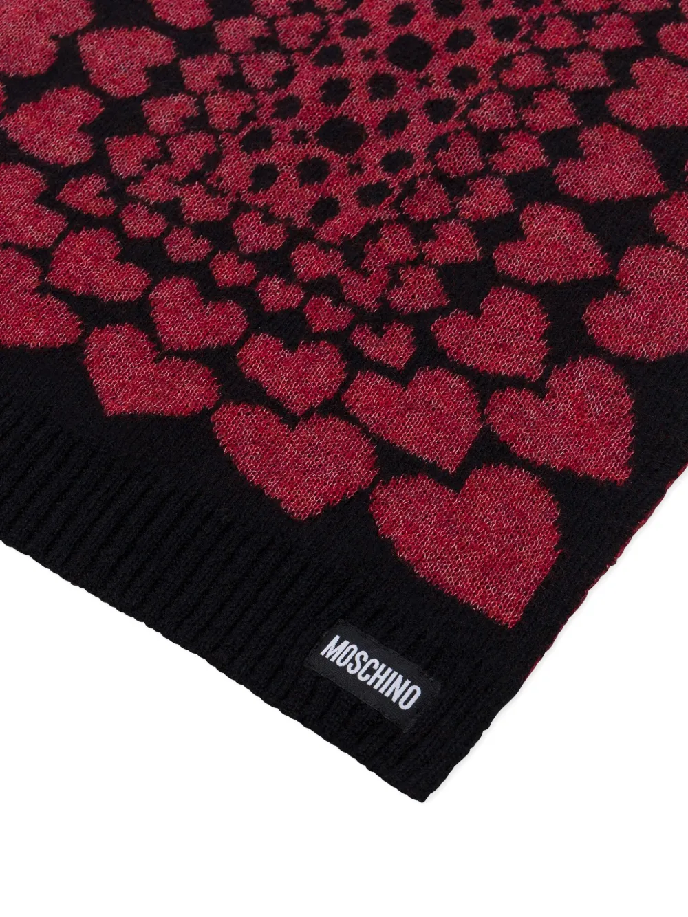 Moschino Gebreide sjaal - Zwart