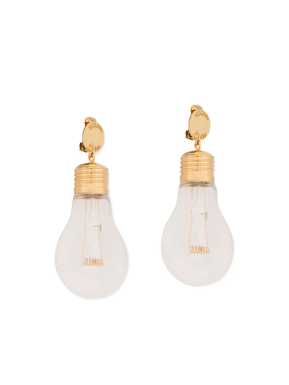 Moschino Oorbellen met bolpatroon - Goud