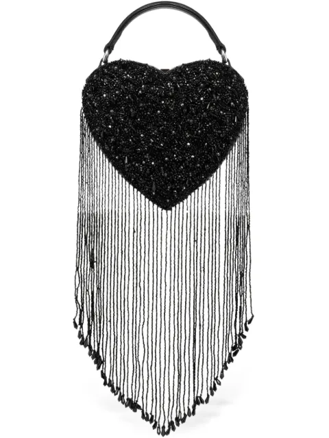 Moschino heart-shaped beaded tote bag