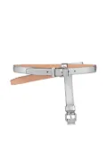 Moschino bow-detail buckle belt - Silver