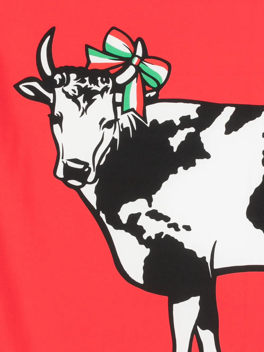 Moschino Sjaal met koeienprint - Rood