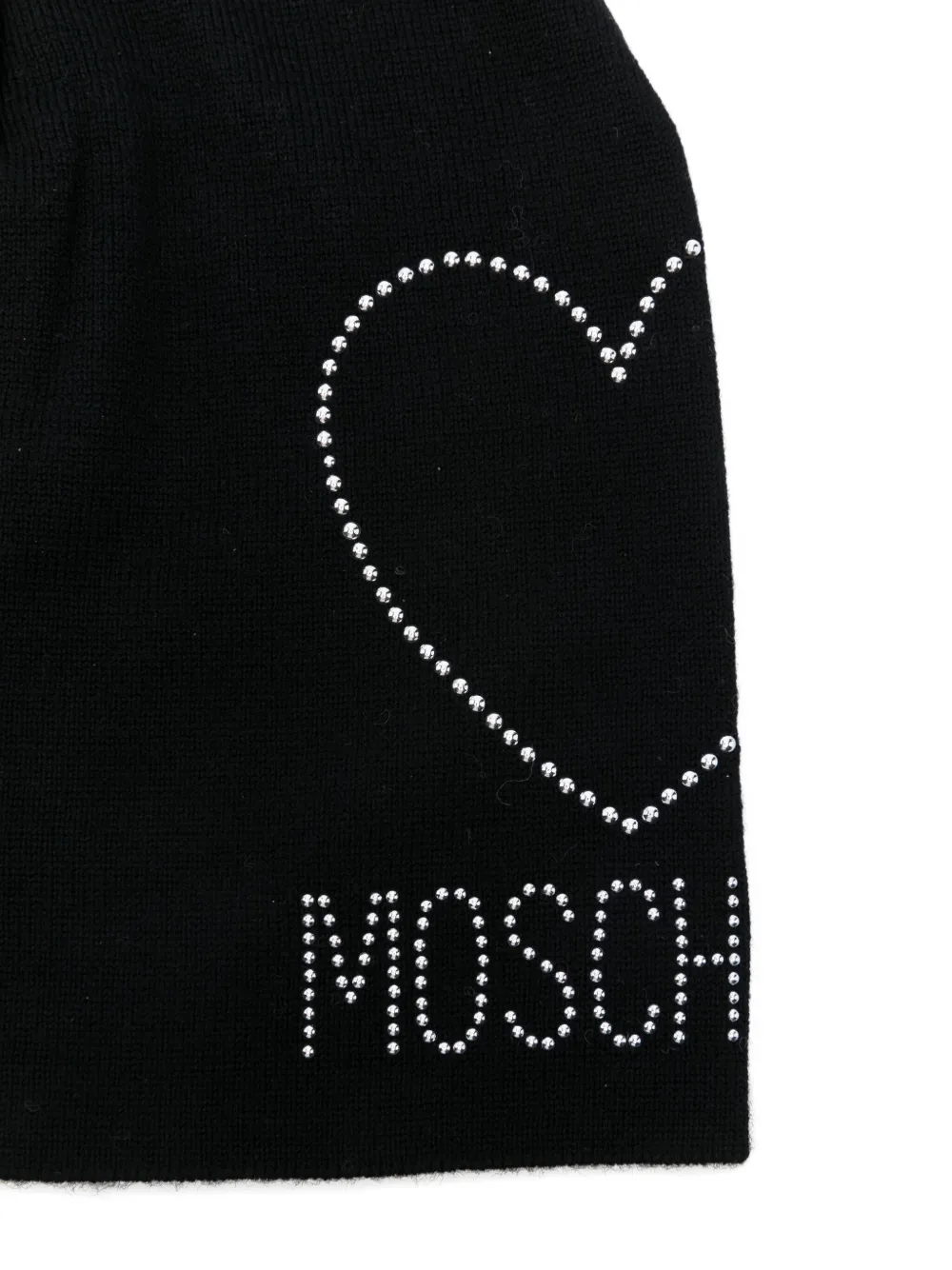 Moschino Logo-embellished Beanie In Brown