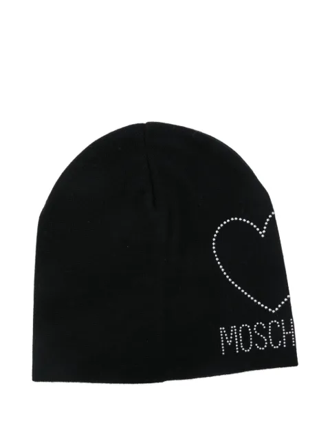 Moschino logo-embellished beanie