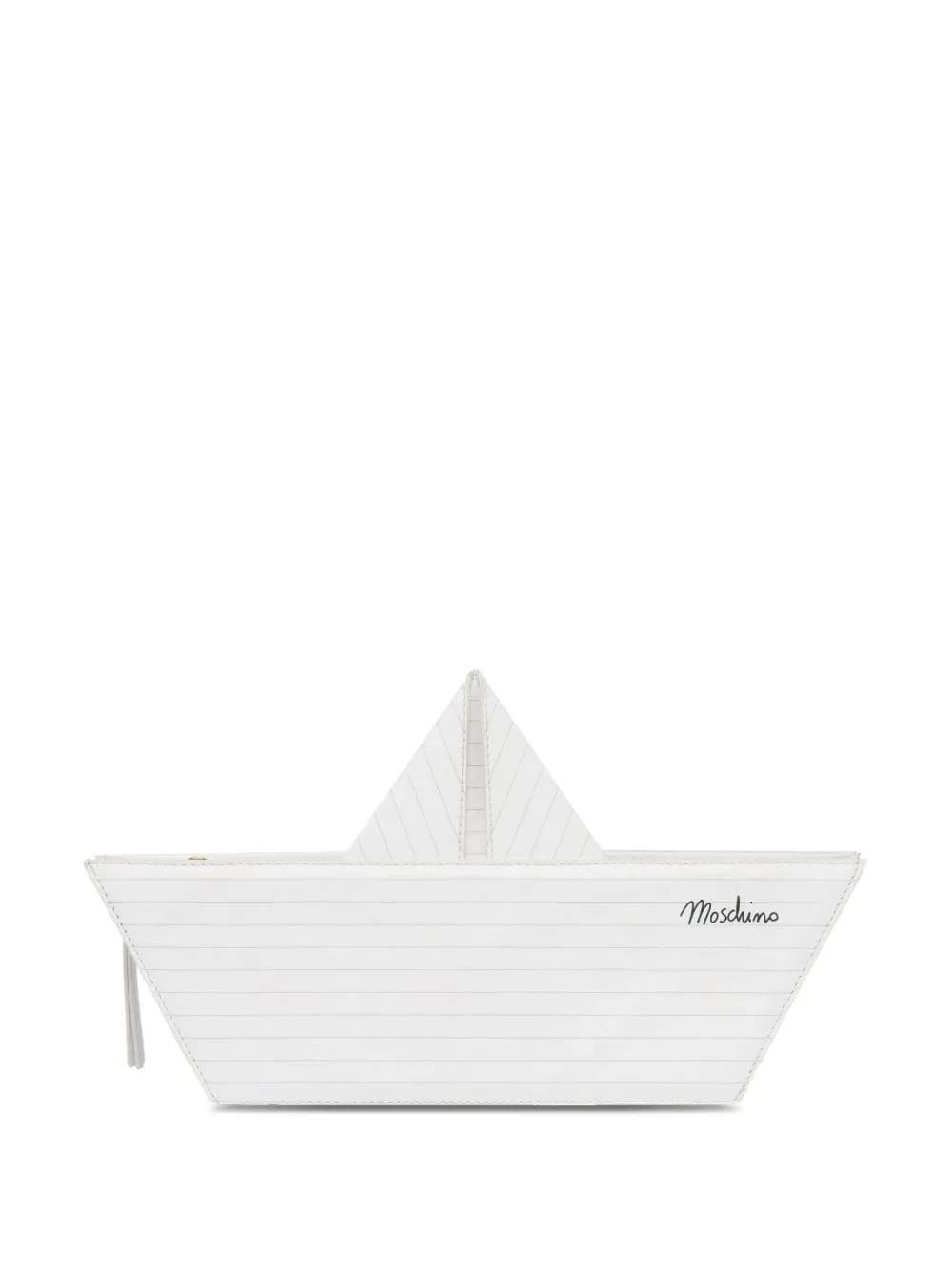 Moschino Clutch met bootpatroon Wit
