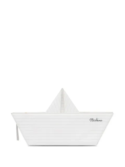 Moschino boat-motif clutch bag
