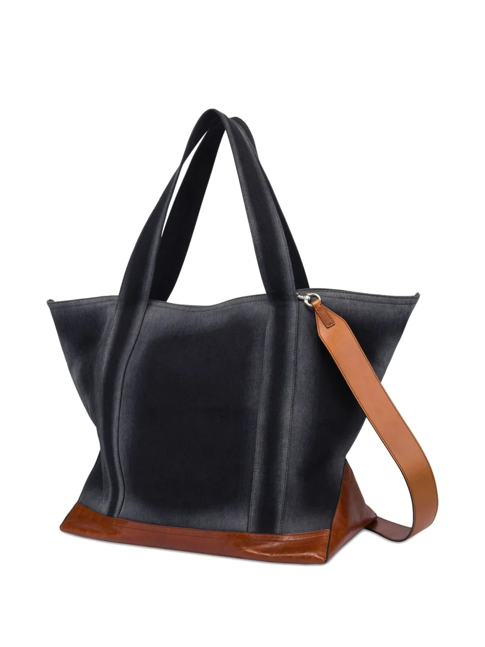 Moschino Shopper met logopatch - Zwart