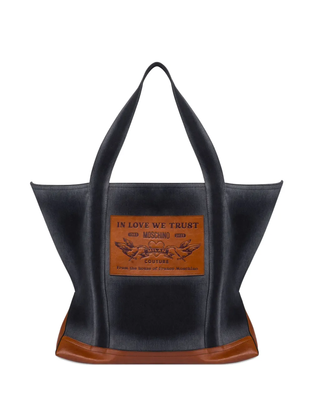 Moschino logo-patch tote bag | Black | Image 1