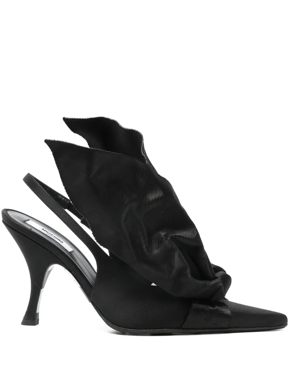 Moschino Slingback pumps met strikdetail Zwart
