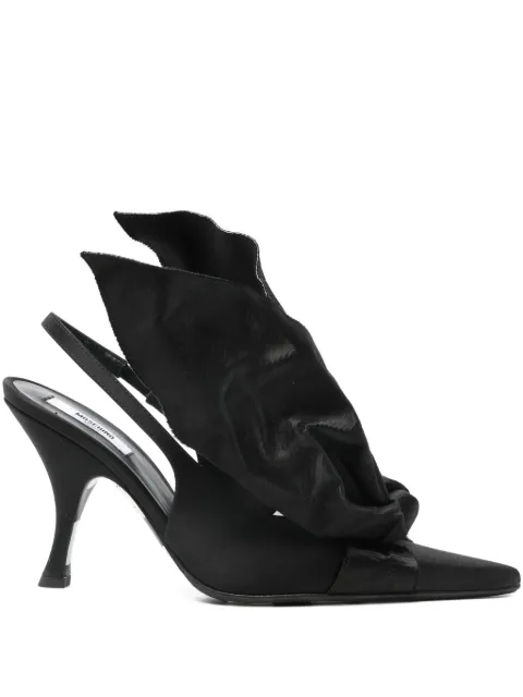 Moschino zapatillas con detalle de moño y tira trasera