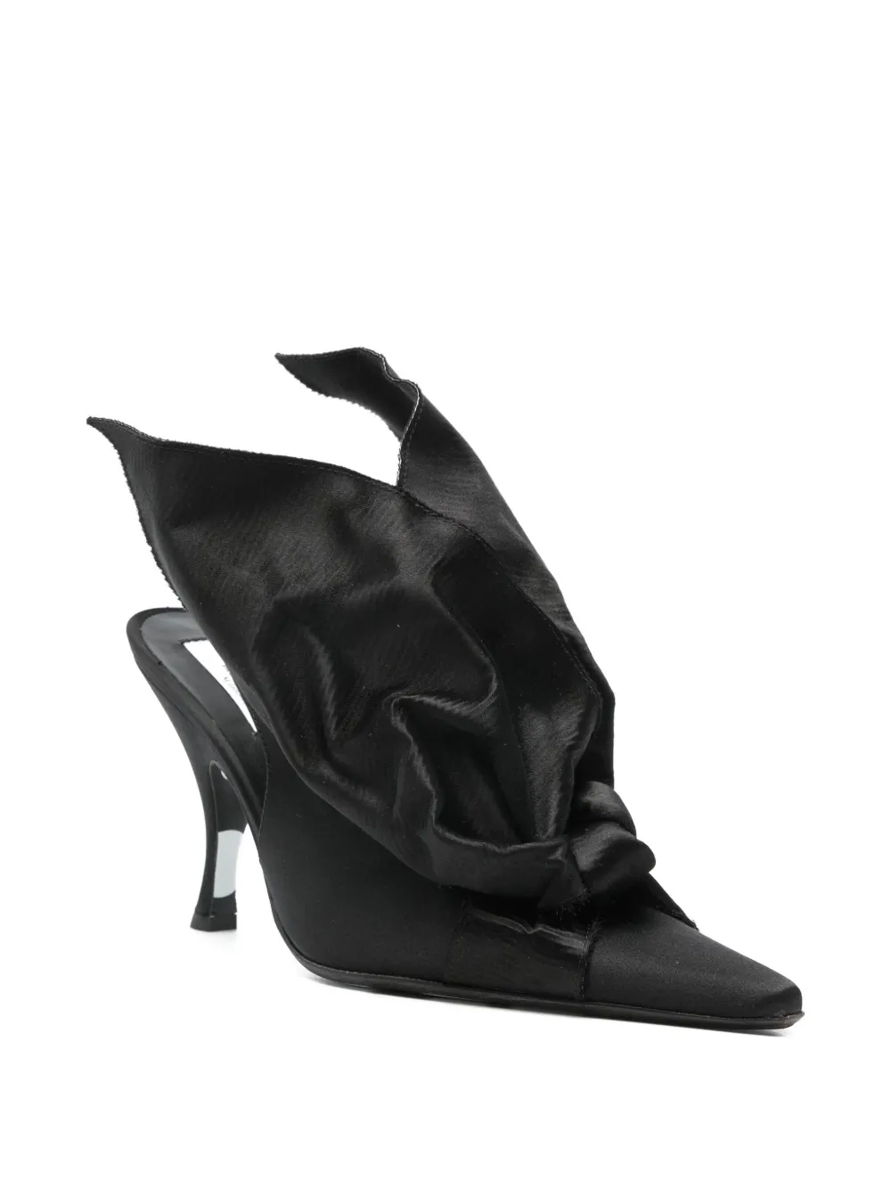 Moschino Slingback pumps met strikdetail Zwart