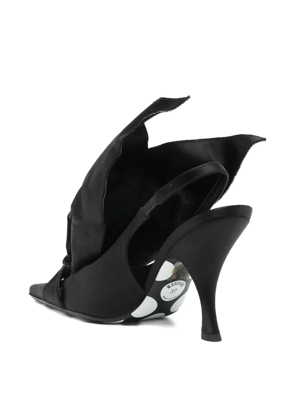 Moschino Slingback pumps met strikdetail Zwart