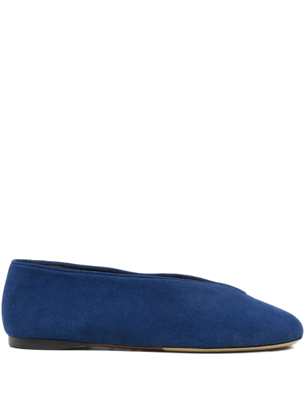 Moschino Suède ballerina's Blauw