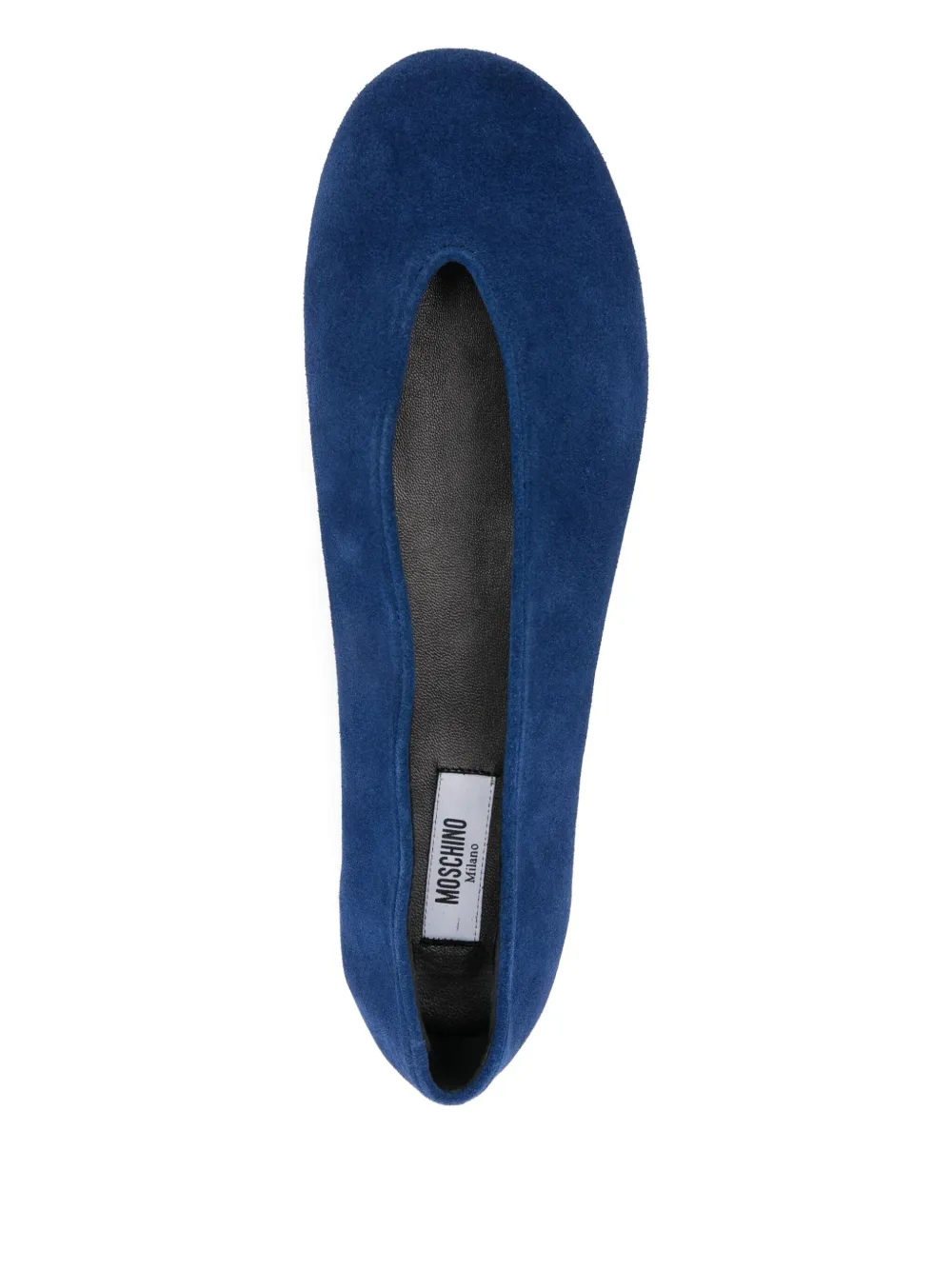 Moschino Suède ballerina's Blauw