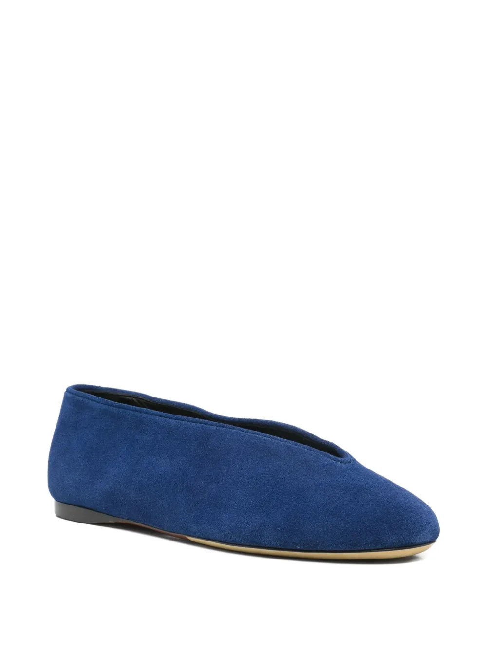Moschino Suède ballerina's - Blauw
