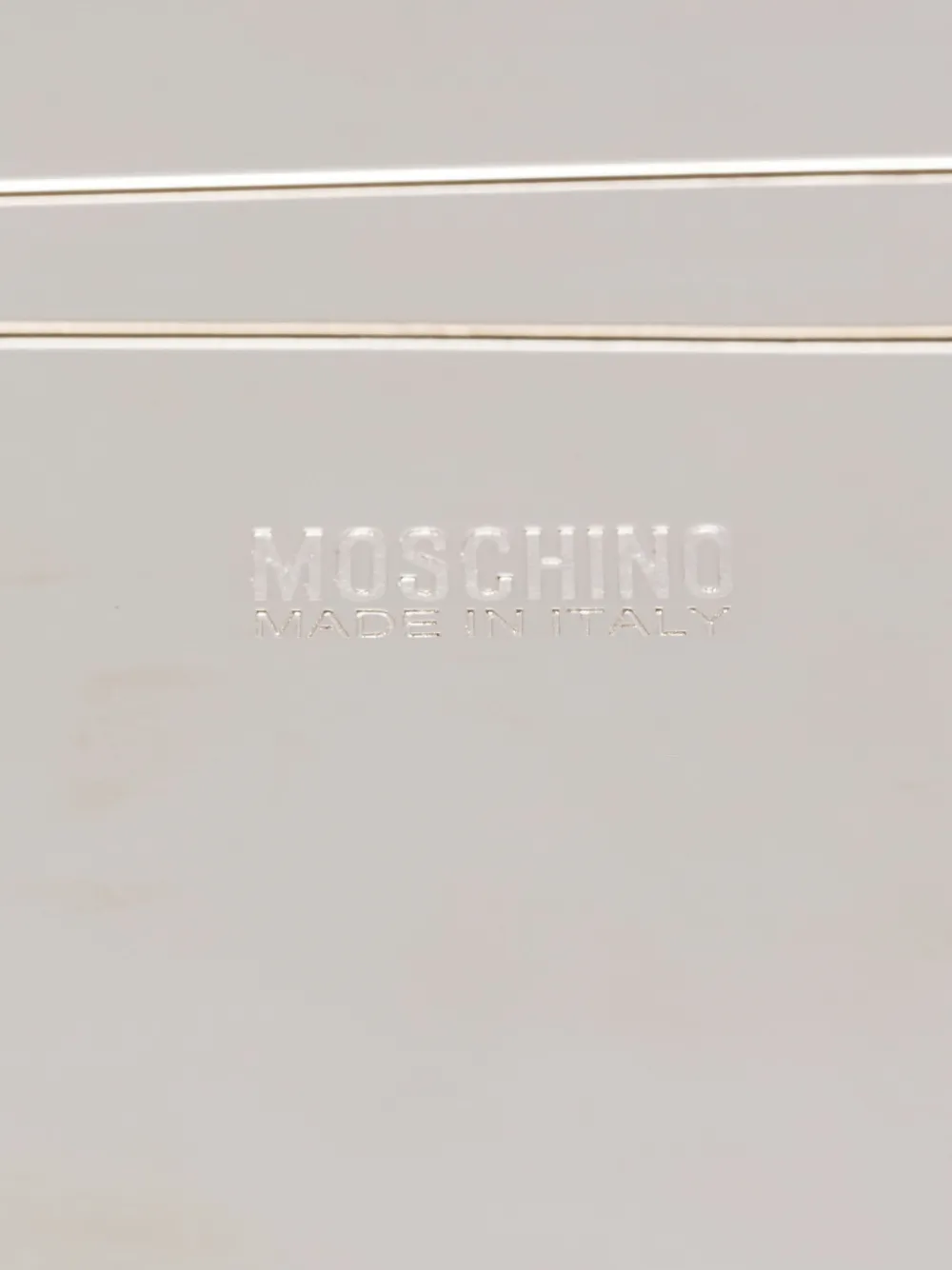Moschino crystal-embellished brooch - Bruin