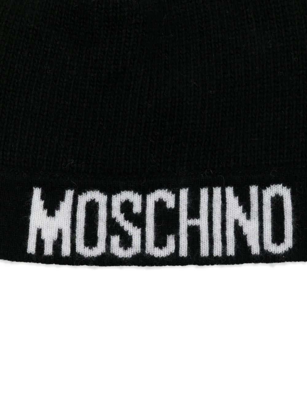 Moschino Intarsia muts Zwart