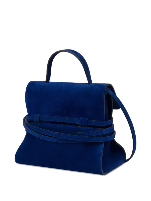 Moschino Suede Tote Bag Blue FARFETCH ID