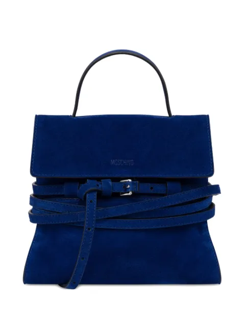 Moschino suede tote bag