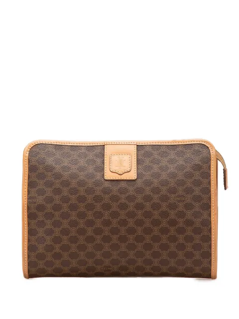 Céline Pre-Owned 2011 Macadam Coated Canvas clutch bag