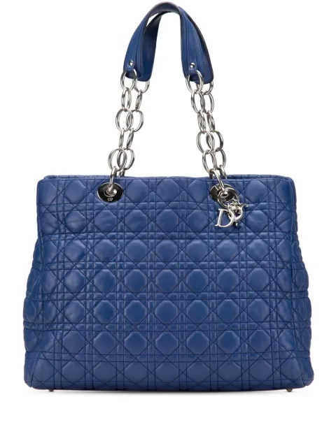 Christian Dior Pre-Owned شنطة عملية 'سوفت ليدي ديور' كاناج جلد كبيرة 2013