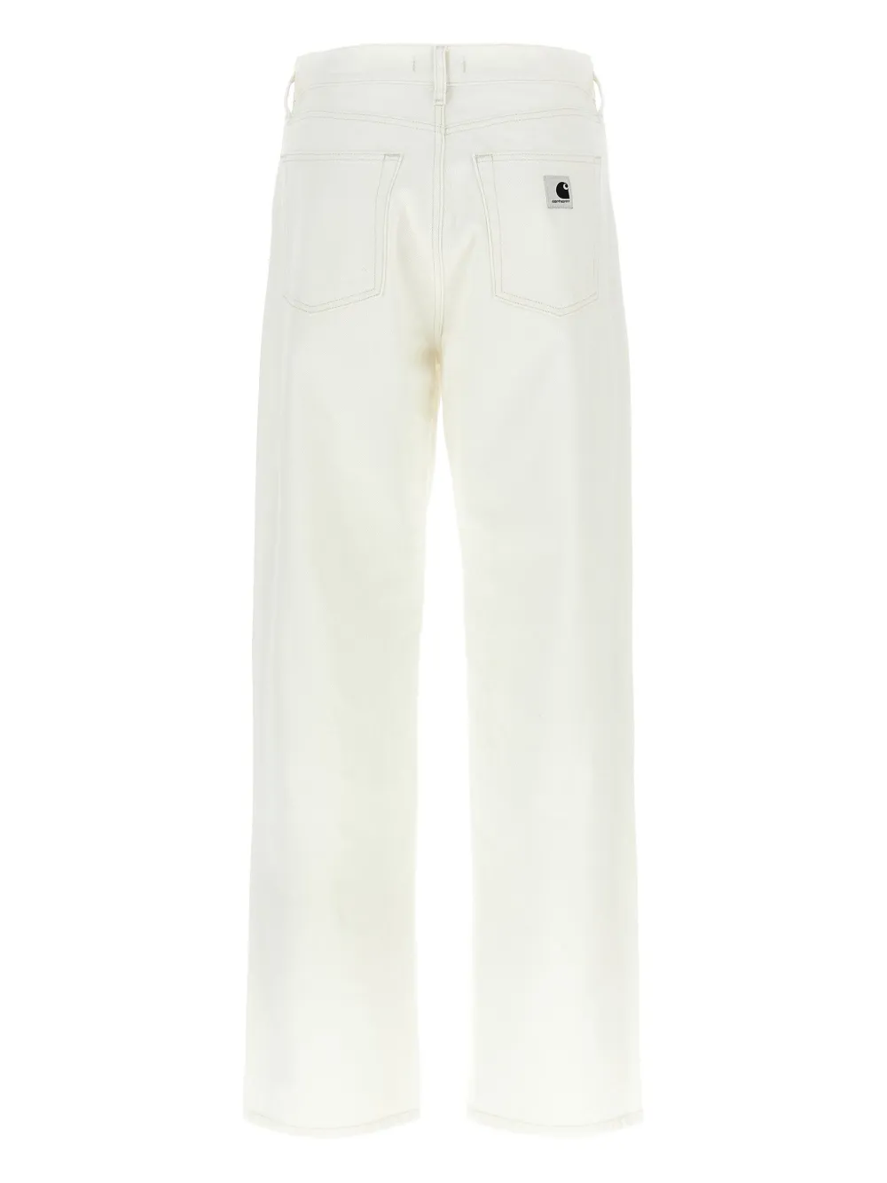 Carhartt WIP Jeans met logopatch Wit